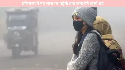 haryana weather   हरियाणा में नए साल पर पड़ेगी हाड कंपा देने वाली ठंड  मौसम विभाग ने इन जिलों पर जारी किया अलर्ट