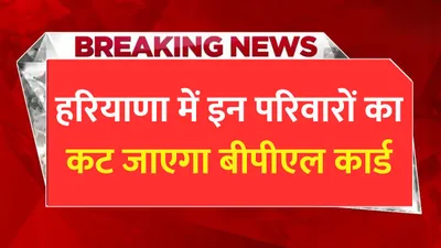 ration card  हरियाणा में इन परिवारों का कट जाएगा बीपीएल कार्ड  जाने क्या है पूरा मामला