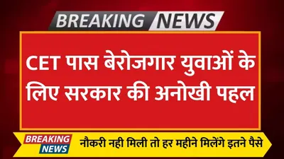 haryana news  cet पास बेरोजगार युवाओं के लिए सरकार की अनोखी पहल  नौकरी नही मिली तो हर महीने मिलेंगे इतने पैसे