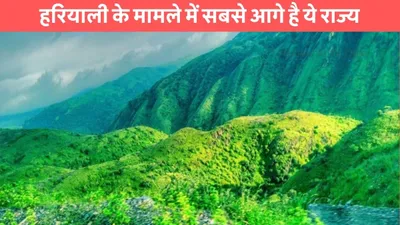 greenest state  हरियाली के मामले में सबसे आगे है ये राज्य  खूबसूरती देखकर नहीं करेगा वापस जाने का मन