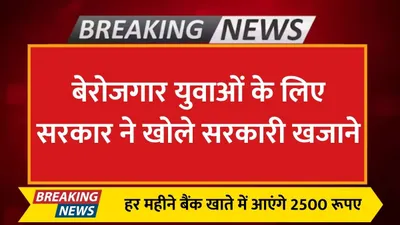 berojgari bhatta  बेरोजगार युवाओं के लिए सरकार ने खोले सरकारी खजाने  हर महीने बैंक खाते में आएंगे 2500 रूपए