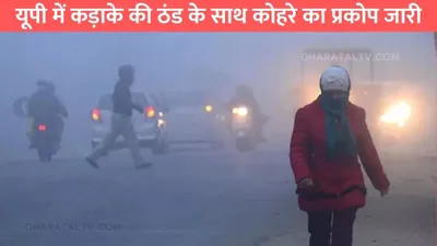 up mausam  यूपी में कड़ाके की ठंड के साथ कोहरे का प्रकोप जारी  जाने मौसम विभाग की ताजा भविष्यवाणी