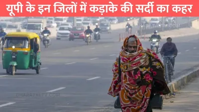 up weather  यूपी के इन जिलों में कड़ाके की सर्दी का कहर  इन जिलों में घने कोहरे का अलर्ट जारी