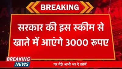 pm mandhan yojana  सरकार की इस स्कीम से खाते में आएंगे 3000 रूपए  घर बैठे अभी भर दे फ़ॉर्म