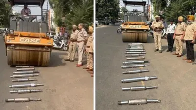 traffic police  ट्रैफिक पुलिस इन टू व्हीलर्स पर बड़ी कार्रवाई  प्रशासन ने मंगवा लिया बुलडोजर