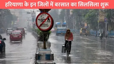 haryana weather update  हरियाणा के इन जिलों में बरसात का सिलसिला शुरू  जाने मौसम विभाग का पूर्वानुमान